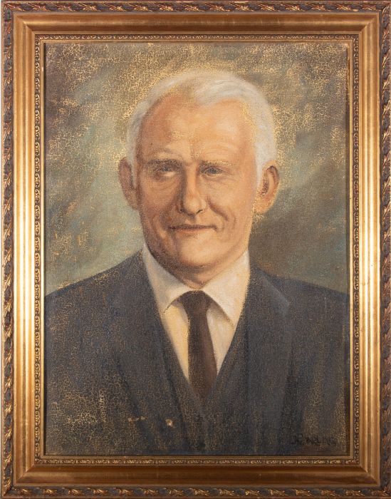 Jame E. Barling  - Mid 20th Century Oil, Portrait of a Man