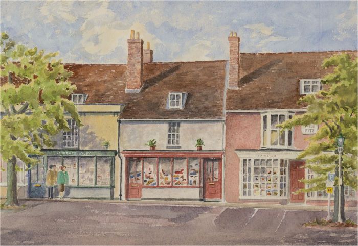 J.A. Pusey - 20th Century Watercolour, Hampshire High Street