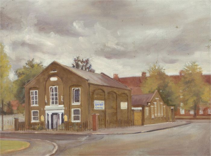 Gordon Metcalfe (b.1935) - Mid 20th Century Oil, Study of a Chapel
