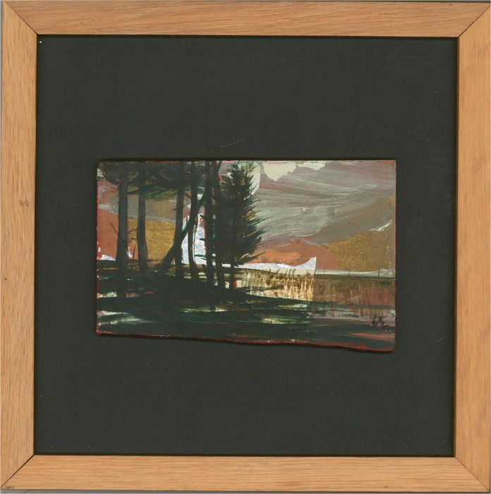 Lynda Aitken - 20th Century Oil, Golden Skies