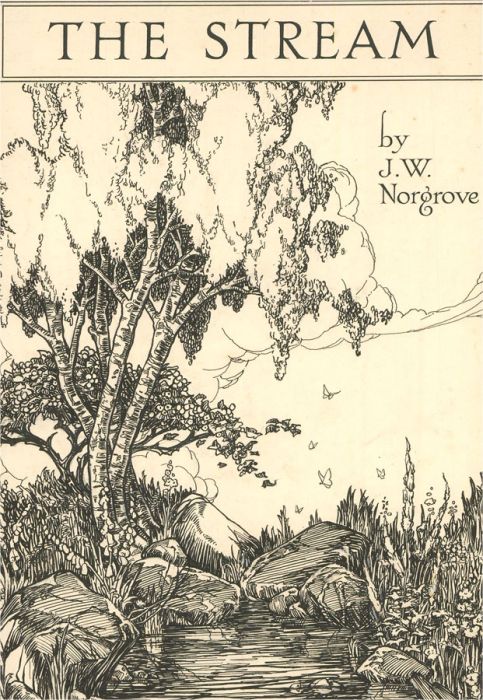 Rex F. Hopes - Mid 20th Century Pen and Ink Drawing, The Stream