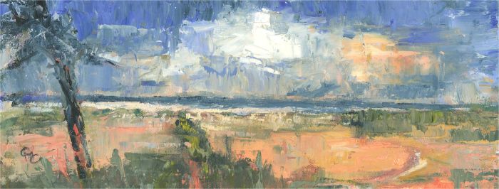 G. C. - 20th Century Oil, Impasto Beach