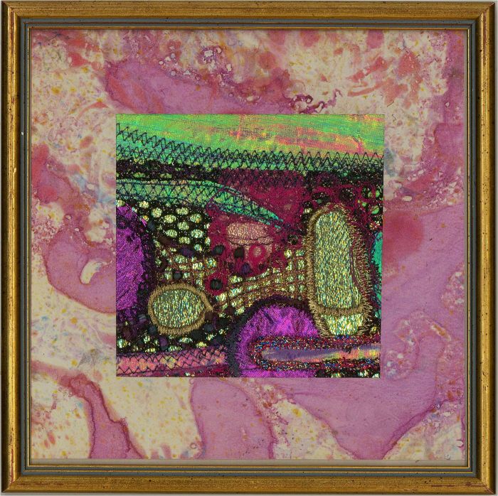 Penelope Butterworth - Pair of 20th Century Embroideries, Glitter And Gold