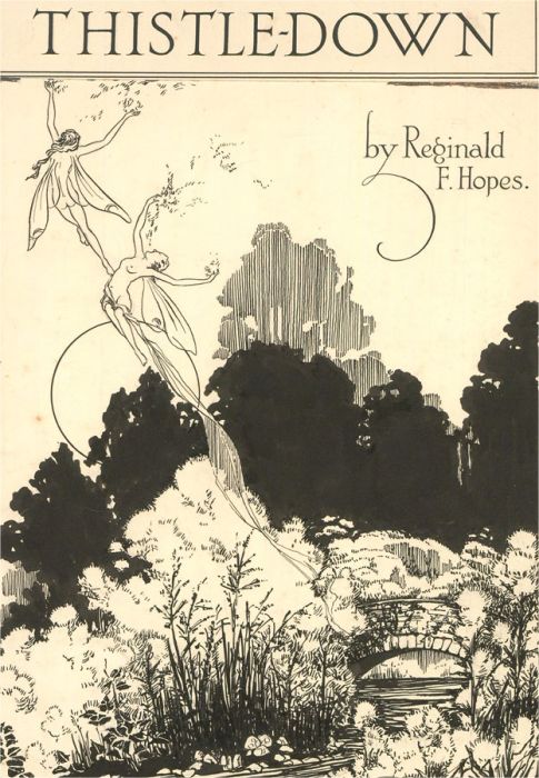 Rex F. Hopes - Mid 20th Century Pen and Ink Drawing, Thistledown