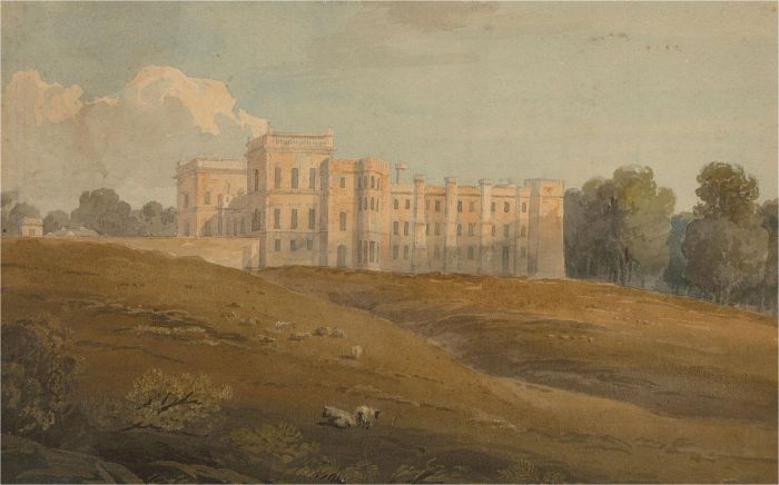 Mid 19th Century Watercolour - Grimsthorpe Castle