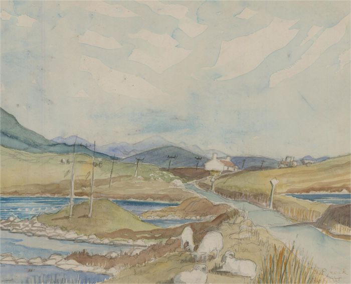 Mary Patricia Levick - 20th Century Watercolour, North Uist, Outer Hebrides