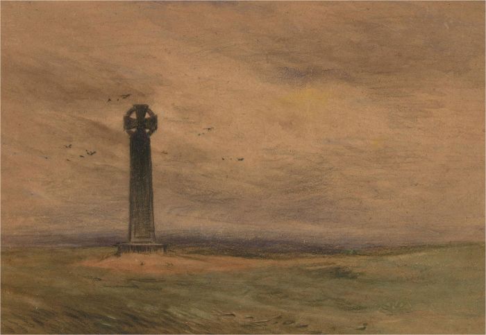 William Roseblade - Early 20th Century Watercolour, Celtic Cross Memorial