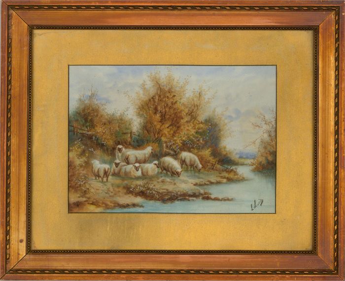 W. Ward - Early 20th Century Watercolour, Resting Flock