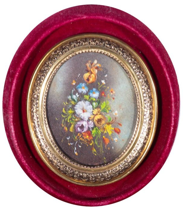 Maria - 20th Century Oil, Spray of Flowers