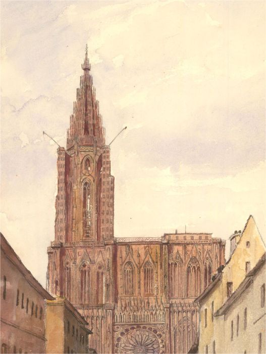 20th Century Watercolour - Cathedral