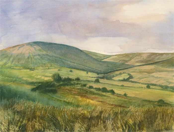 Leo Gibbon Smith  - 20th Century Watercolour, Black Mountains, South Wales