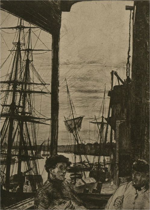 After James Abbott McNeill Whistler (1834-1903) - 1932 Photogravure, Rotherhithe