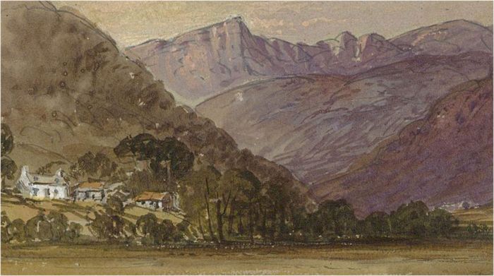 Miniature 1845 Watercolour - Glen Rosie Cottage, Isle of Arran