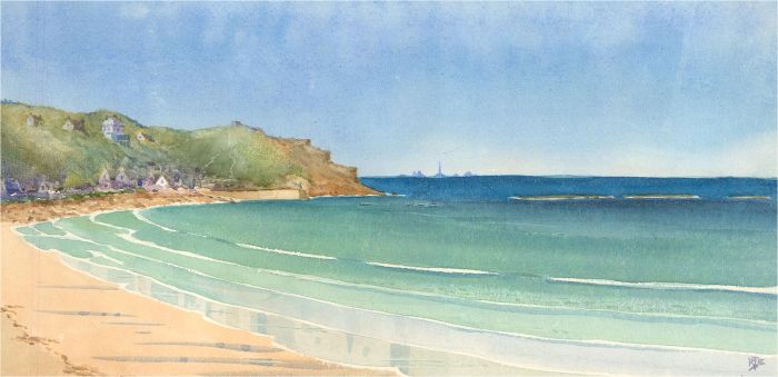Raymond Turner Barker (1872-1945) - 20th Century Watercolour, Lapping Waves