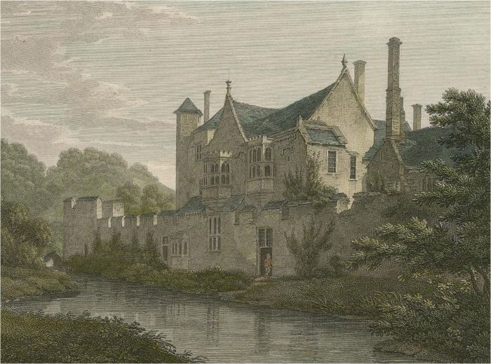 W. Byrne after T. Hearne - 1799 Engraving, Episcopal Palace, Wells
