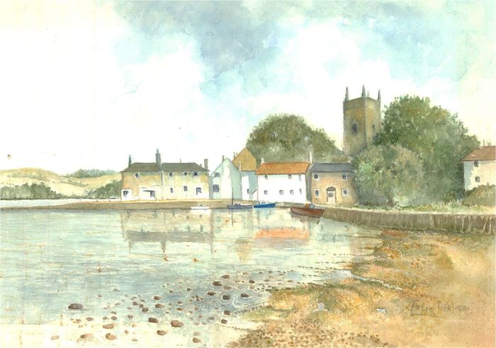 Lewis Atkinson - 20th Century Watercolour, Bere Ferrers