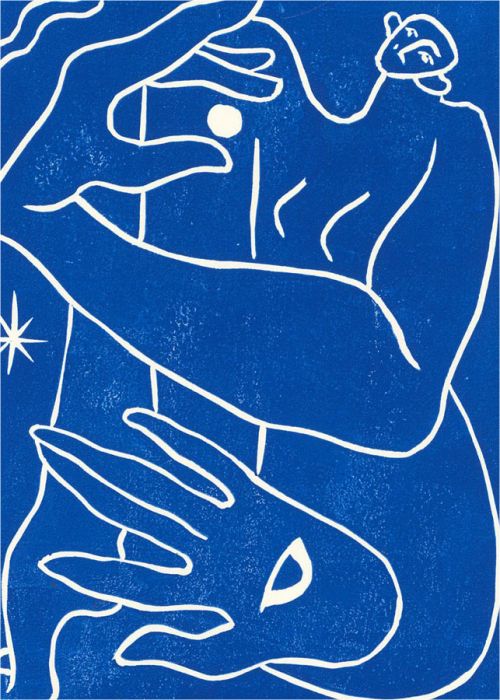 Isabelle Mulvany - Contemporary Linoprint, Hold The Moon And See All IIII