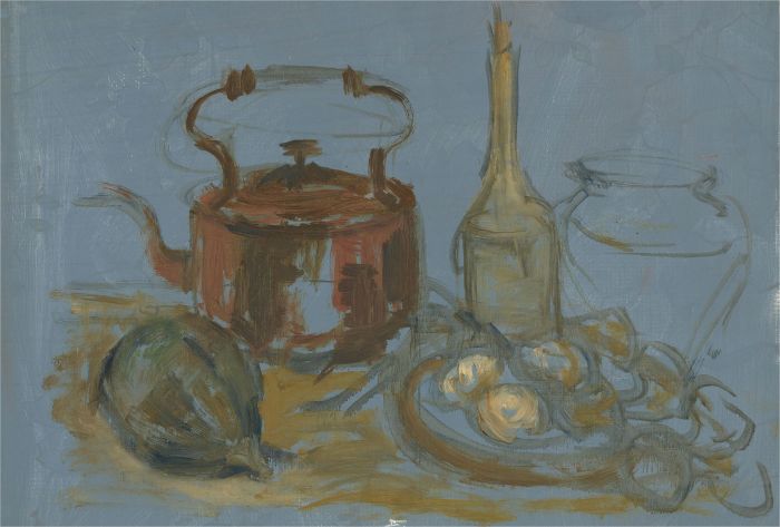 Harry Toothill (1917-2001) - 20th Century Oil, Kettle and Fruit Still Life