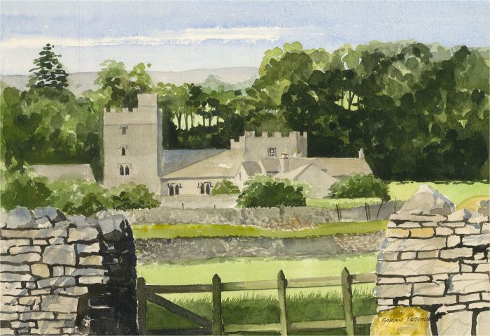 Gordon Metcalfe (b.1935) - Contemporary Watercolour, Nappa Hall, Wensleydale