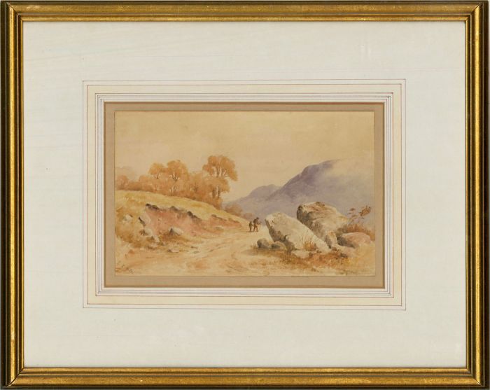 S. E. Hill  - Early 20th Century Watercolour, The Hike
