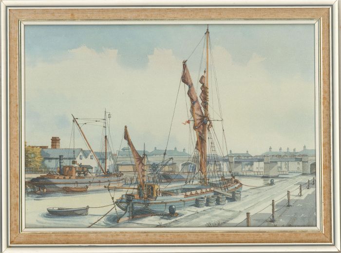 Mervyn G. Pearson (b.1934) - 20th Century Watercolour, Docked Yawl
