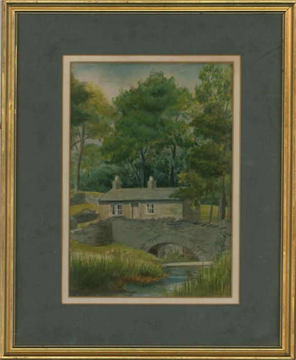 W. Lockwood - 20th Century Watercolour, Midge Mill, Meltham