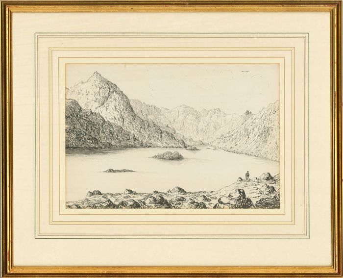 Attrib. Sir Keith Archibald Murray - Mid 20C Pen and Ink Drawing, Loch Coruisk