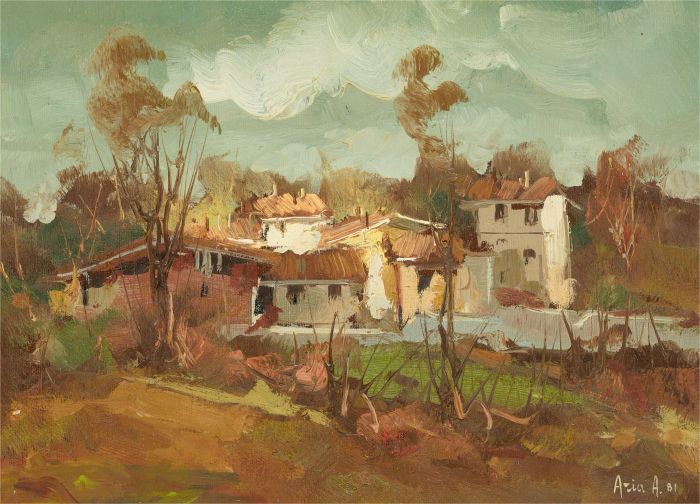 Aria A.  - 1981 Oil, Shanty Buildings