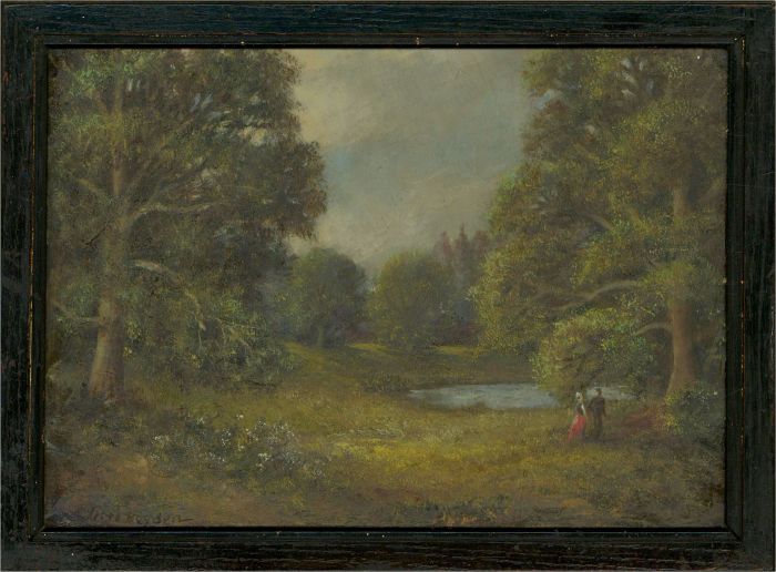 Arthur Jesse Heyden (1916-1990) - 20th Century Oil, A Lover's Stroll