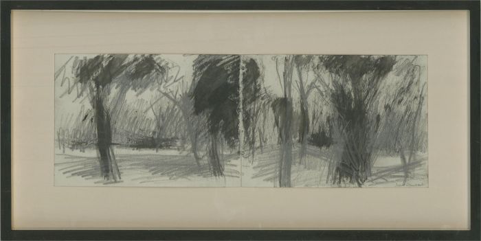 Julian Lambert  - 2001 Watercolour, Drive to La Casina