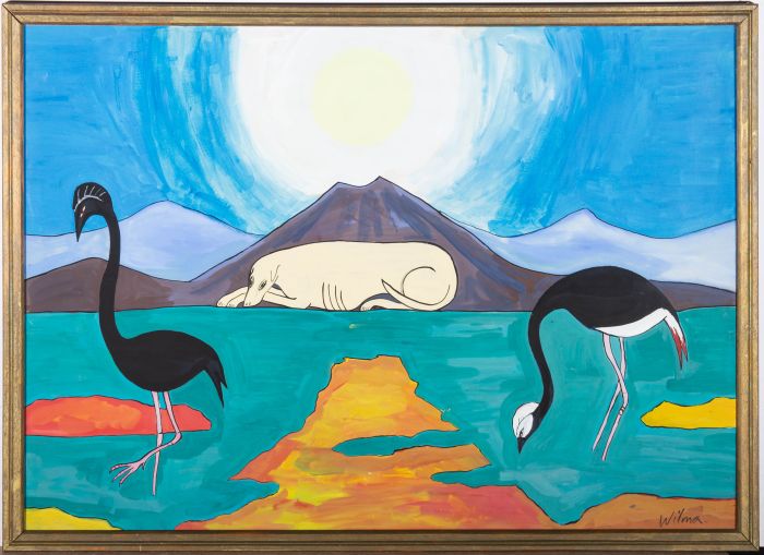 Wilma Johnson - 20th Century Gouache, The Sun Dog