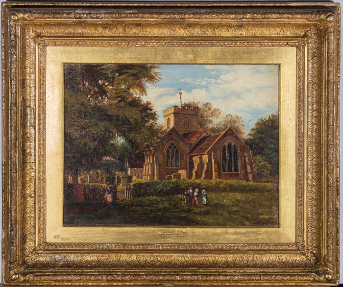 Manner of David Cox Snr. (1783-1859) - Early 20th Century Oil, Harborne Church