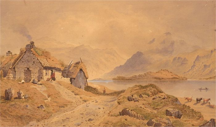 Late 19th Century Watercolour - Highland Croft