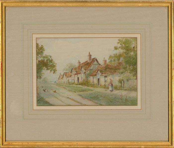 George Williams (1874-1917) - Watercolour, Charlcote near Warwick