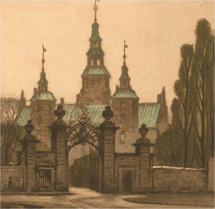 Signed 1930 Etching - Dutch Scenes