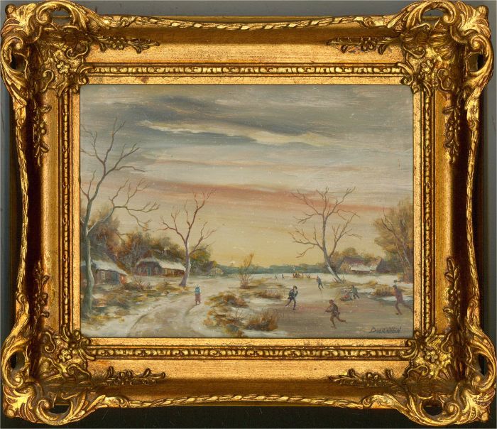 Doorhein - 20th Century Oil, Dutch Winter