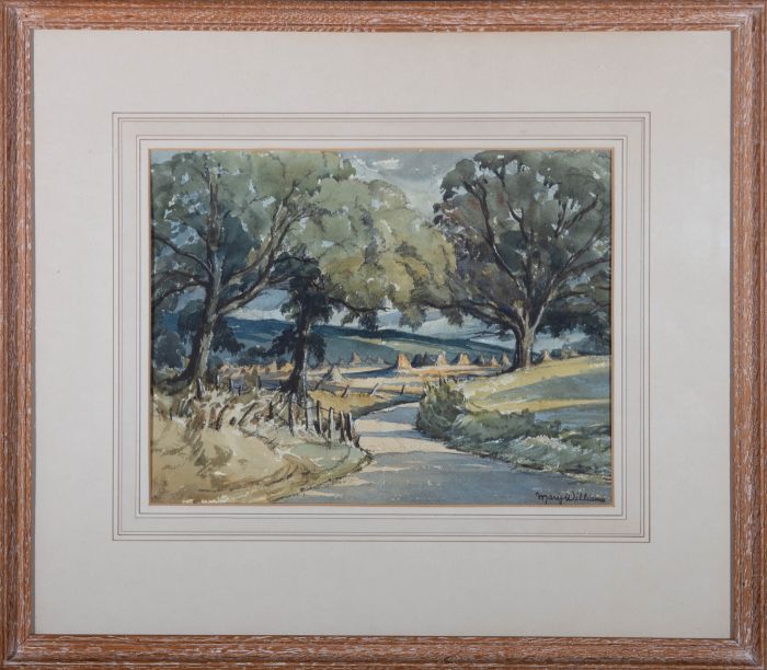 Mary Williams RWA - Mid 20th Century Watercolour, Summary at Ottery St Mary