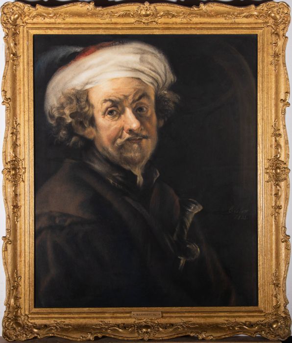 R.G. Coslett after Rembrandt - 1833 Pastel, Self Portrait as the Apostle Paul