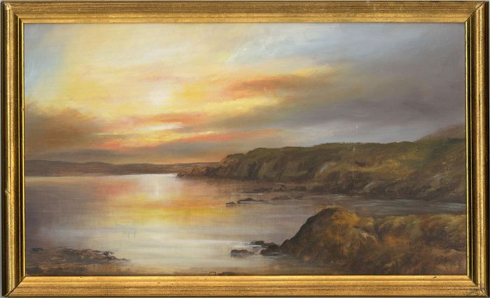 A.C. - 1997 Oil, Sunset at the Lake