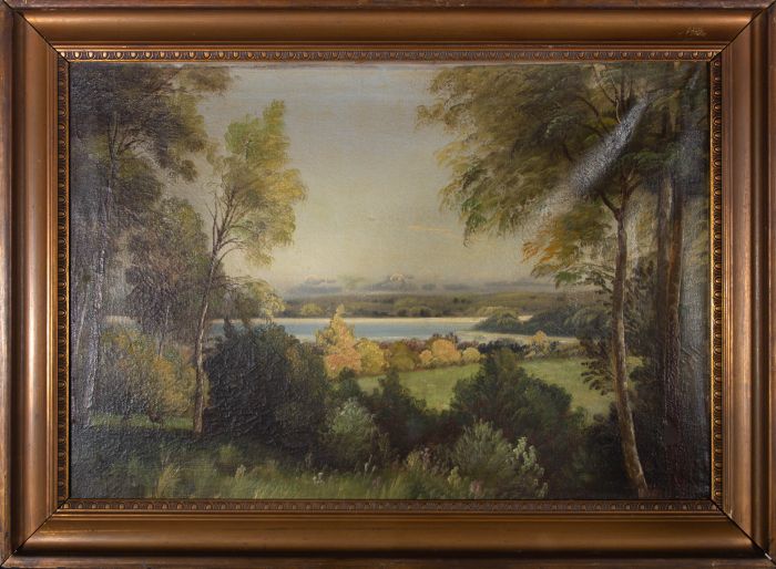Axel Johansen  - Early 20th Century Oil, Peaceful Landscape