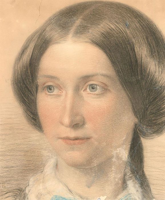 Late 19th Century Coloured Pencil - Blue Eyed Girl