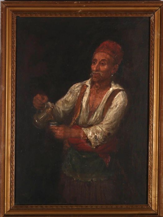 Late 19th Century Oil - Turkish Tea