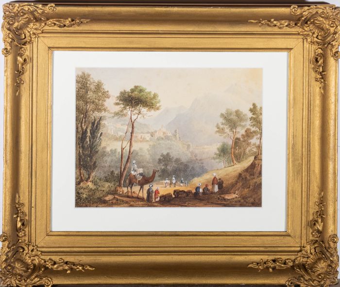 19th Century Watercolour - Lebanese Landscape
