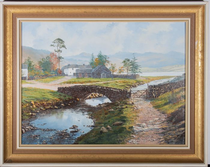 Arthur Terry Blamires (b.1930) - 1985 Oil, Watendlath, Borrowdale