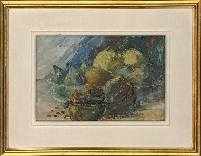 20th Century Oil - Still Life with Fruit