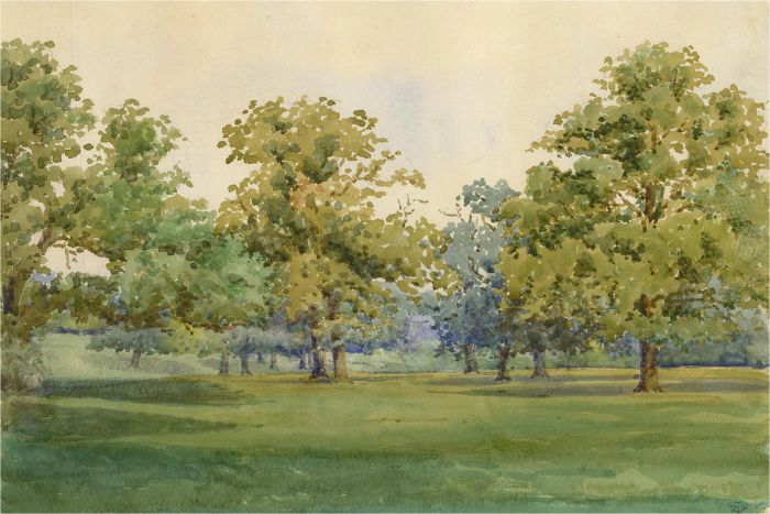 Raymond Turner Barker (1872-1945) - Early 20th Century Watercolour, In the Park