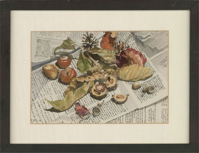 Denise Mallinson - 2004 Watercolour, Chestnuts