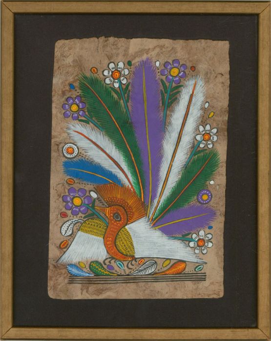20th Century Gouache - Bird Of Paradise