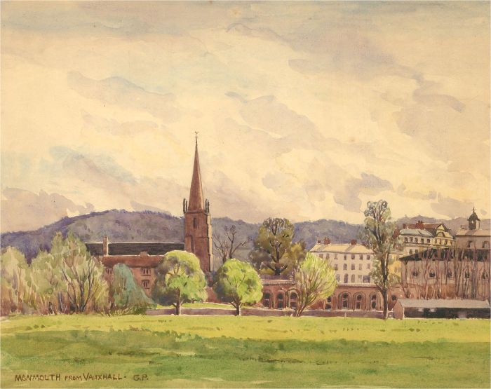 G.P - Mid 20th Century Watercolour, Monmouth from Vauxhall