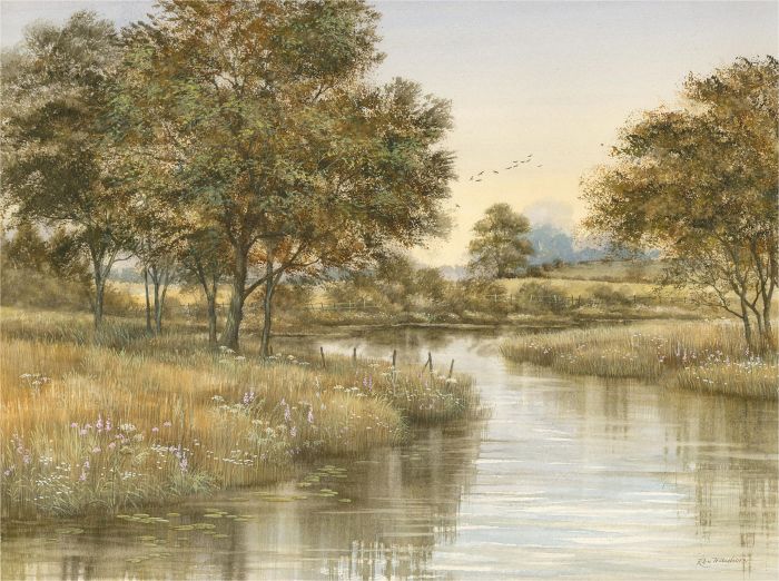 Rex Trayhorne - 20th Century Watercolour, Down a Lazy River